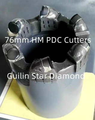 76mm PDC الأساسية لقم الثقب شهادة ISO9001 للاستكشاف الجيولوجي