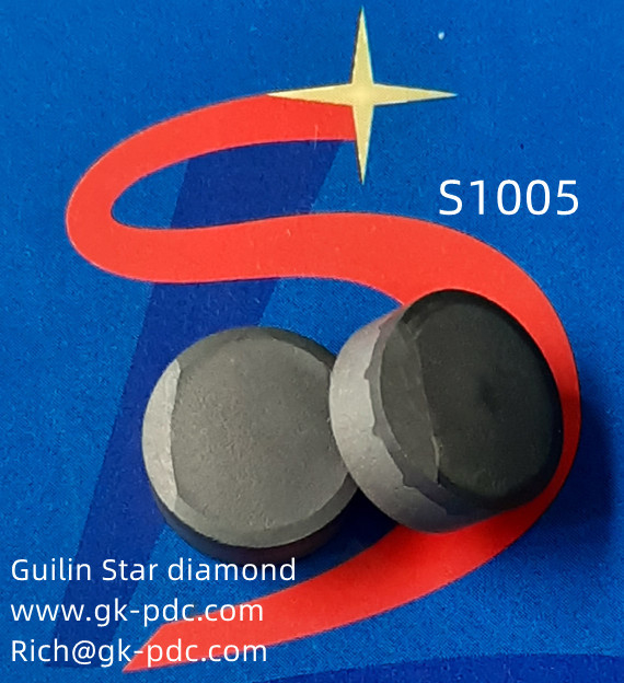 S1005 PDC قطع الماس الكريستالات ل 25 مم 26 مم لقم الثقب OEM ODM